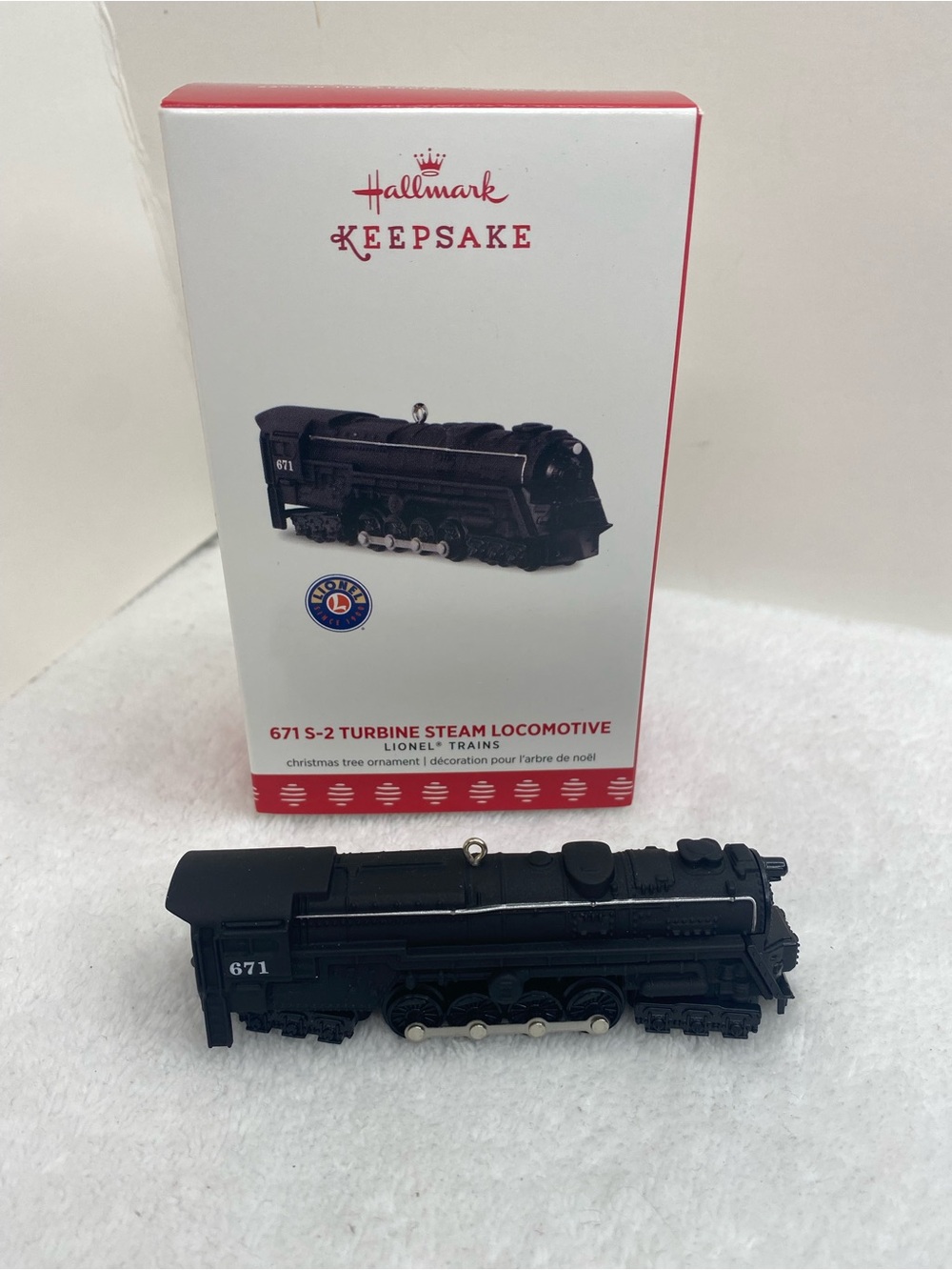 Hallmark Keepsake 2017 Lionel Train 671 S-2 Turbine Steam Locomotive Ornament
